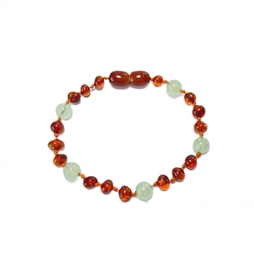 Baroque Cognac & Aventurine Bracelet
