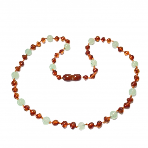 Baroque Cognac & Aventurine Necklace