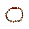 Baroque Lazuli, Labrodite, 2 Cognac Bracelet