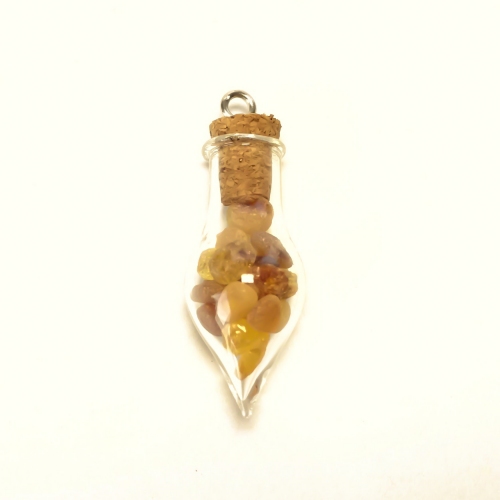 Baltic amber in a bottle 1