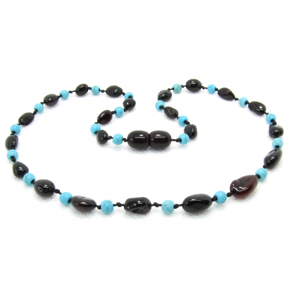 Amber Teething Necklace TNBeP112