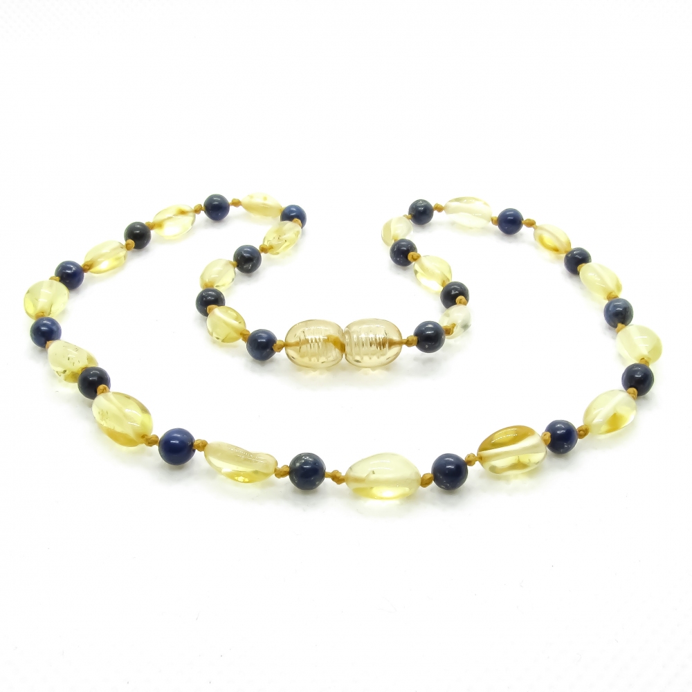 Amber & Lapis Lazuli Necklace 304