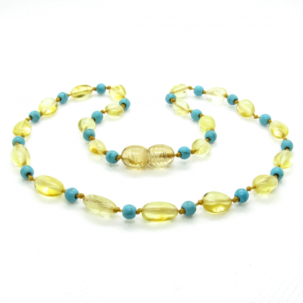Amber & Turquoises Necklace 305